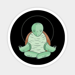 turtle yoga funny cartoon awesome shirt Magnet